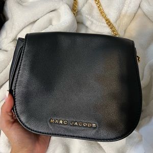 Marc Jacobs Black with Gold details crossbody purse